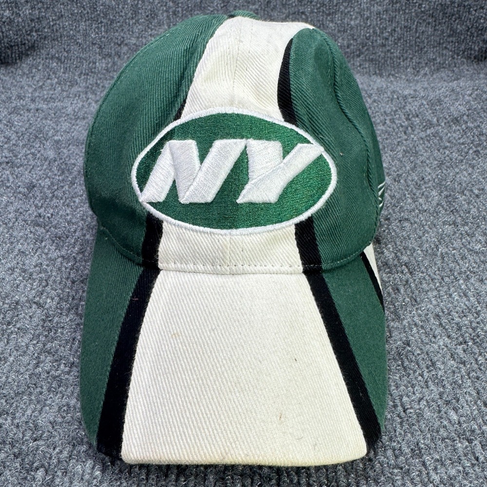 New York Jets Reebok Hat Mens OSFA Green White NFL Football Y2K